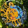 The Sun and Moon Night and Day painting,  mixed media painting sun and moon, eclectic nature room decor, avantgarde sun and moon art, night and day painting, clear playful sun and moon art, whimsical sun, sun radiance, sun and moon night and day mixed media, surrealism, ecstatic, Solar activity, Solar system planet art, sun and moon painting aesthetic, sun and moon room decor, witchy decor, unique nature decoration, Identicaleternalsuns