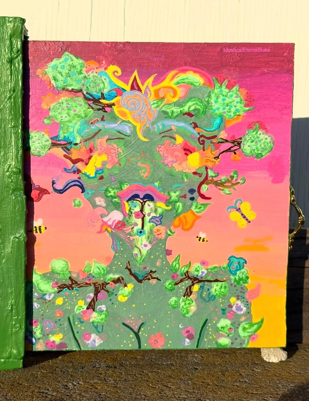 Flower Consumption Slide-in Original Painting, floral fusion, Surrealism, flower anomaly, nature art trippy, BotanicalBeauty Unique flower anomaly art, garden enthusiasts, floral fusion, rare crossbred blossoms, botanical beauty, nature-inspired surrealism,&nbsp;pashimina, surrealism, flower consumption trippyfantastical art, surreal paintings, whimsical artwork, colorful surrealism, detailed fantasy art, vibrant surreal art, highly detailed paintings, maximalist art, colorful fine art, imaginative painting