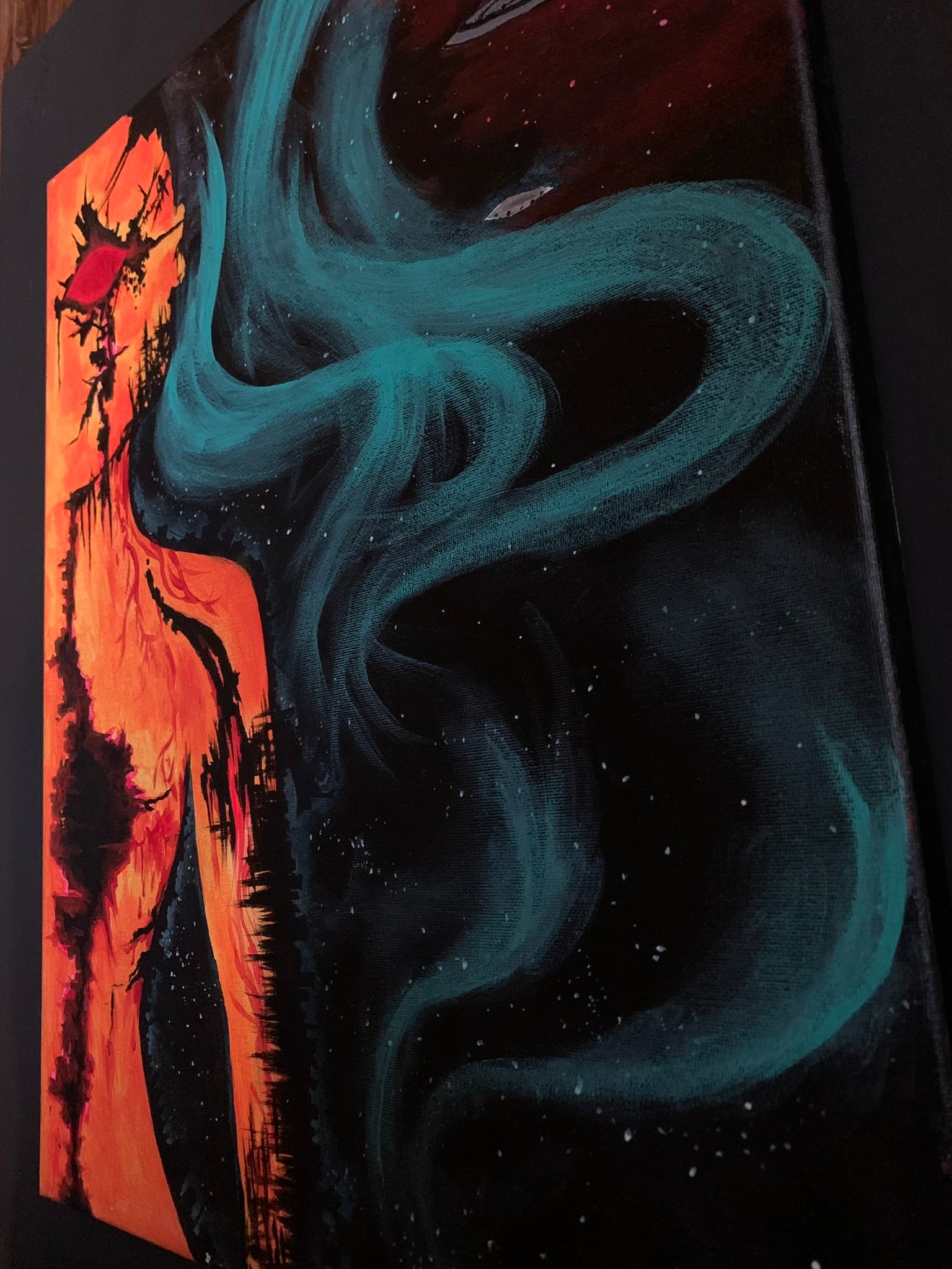 Alien Escape Original Painting