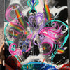 Invisible silver crystal femme from the Amethyst purple order Original Painting