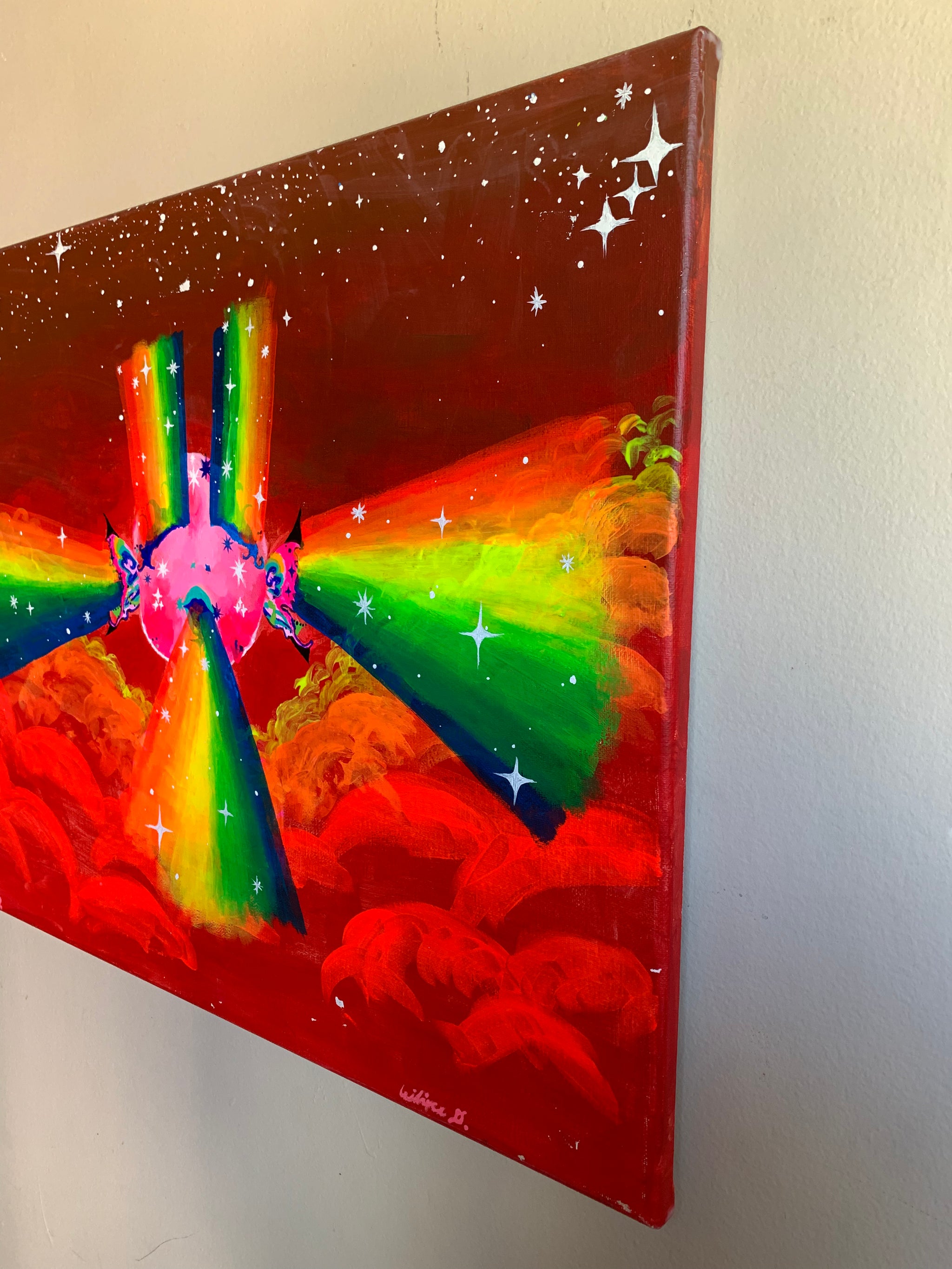 Alien Rainbow Lightworker Original Painting