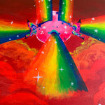 Alien Rainbow Lightworker Original Painting