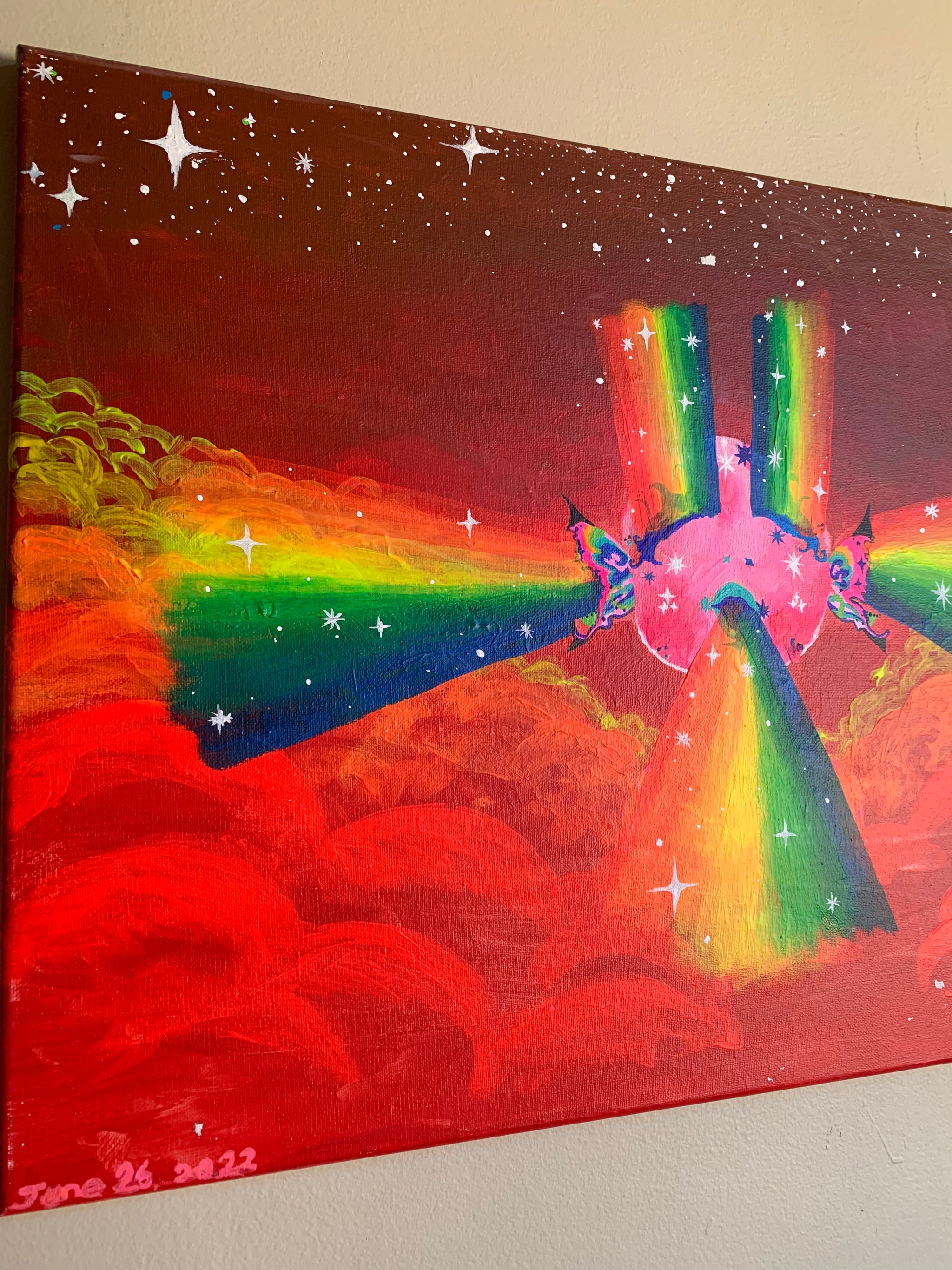 Alien Rainbow Lightworker Original Painting