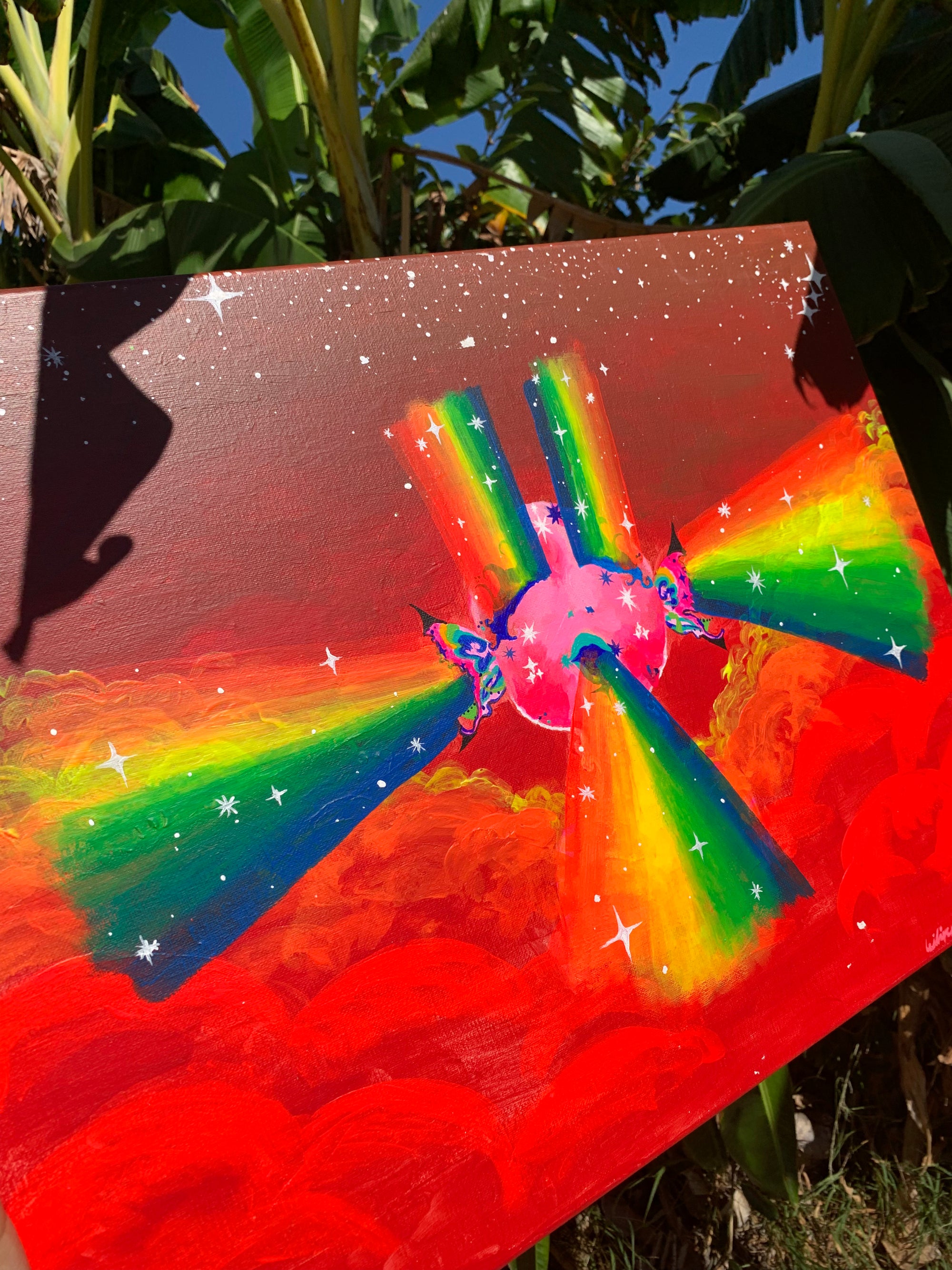 Alien Rainbow Lightworker Original Painting