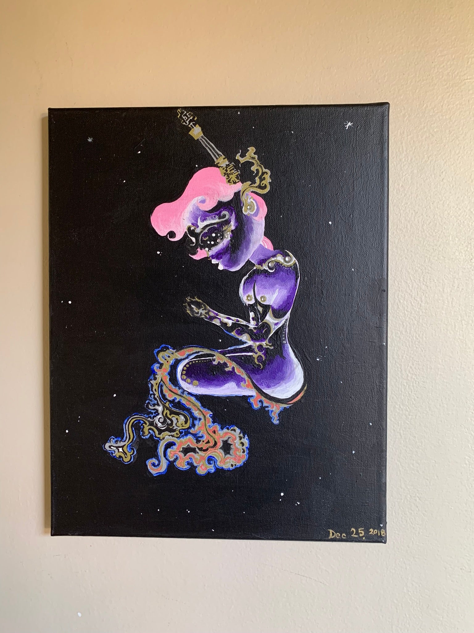 Cosmic Femme of Musica Universalis Original Painting