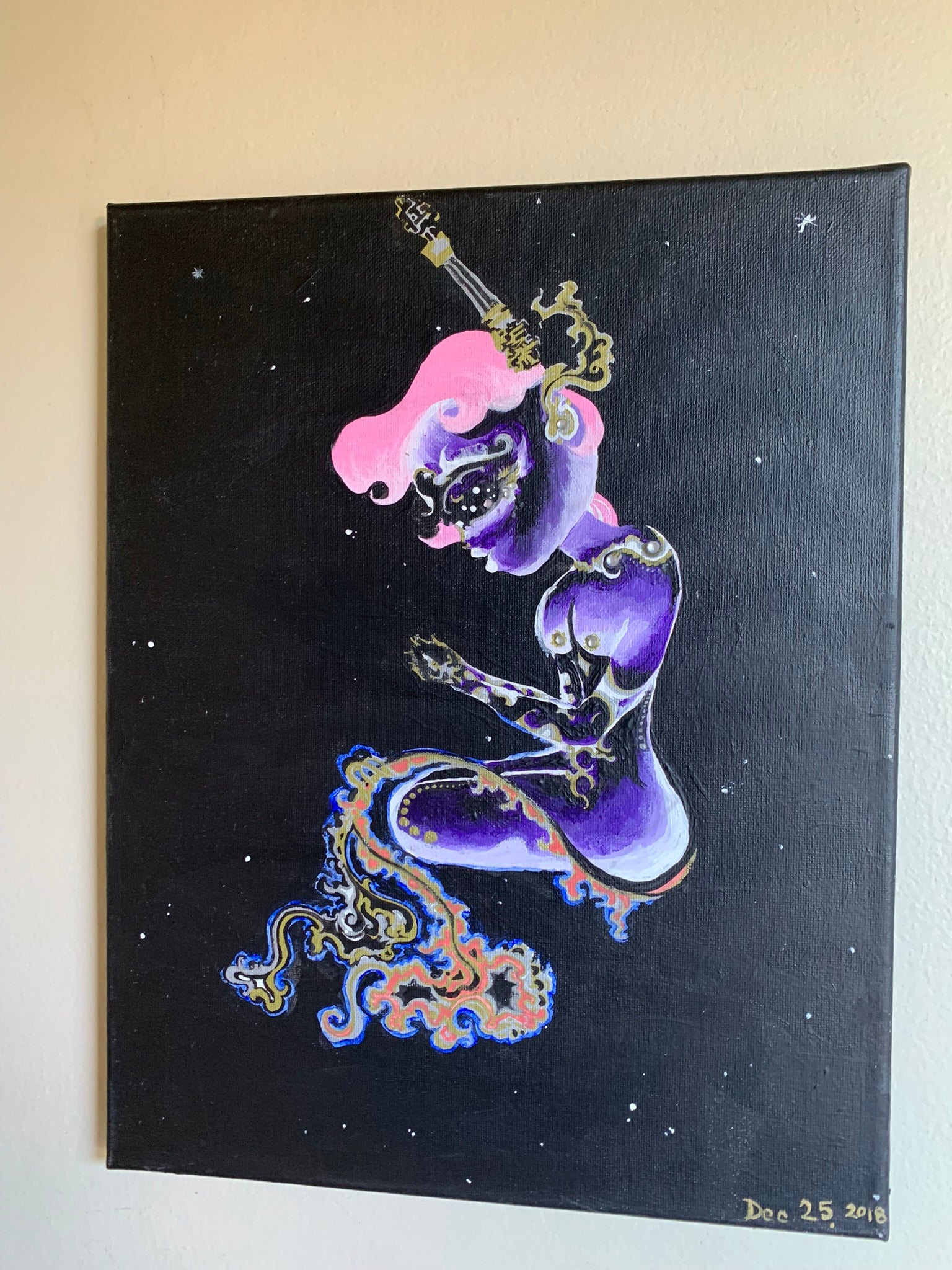 Cosmic Femme of Musica Universalis Original Painting