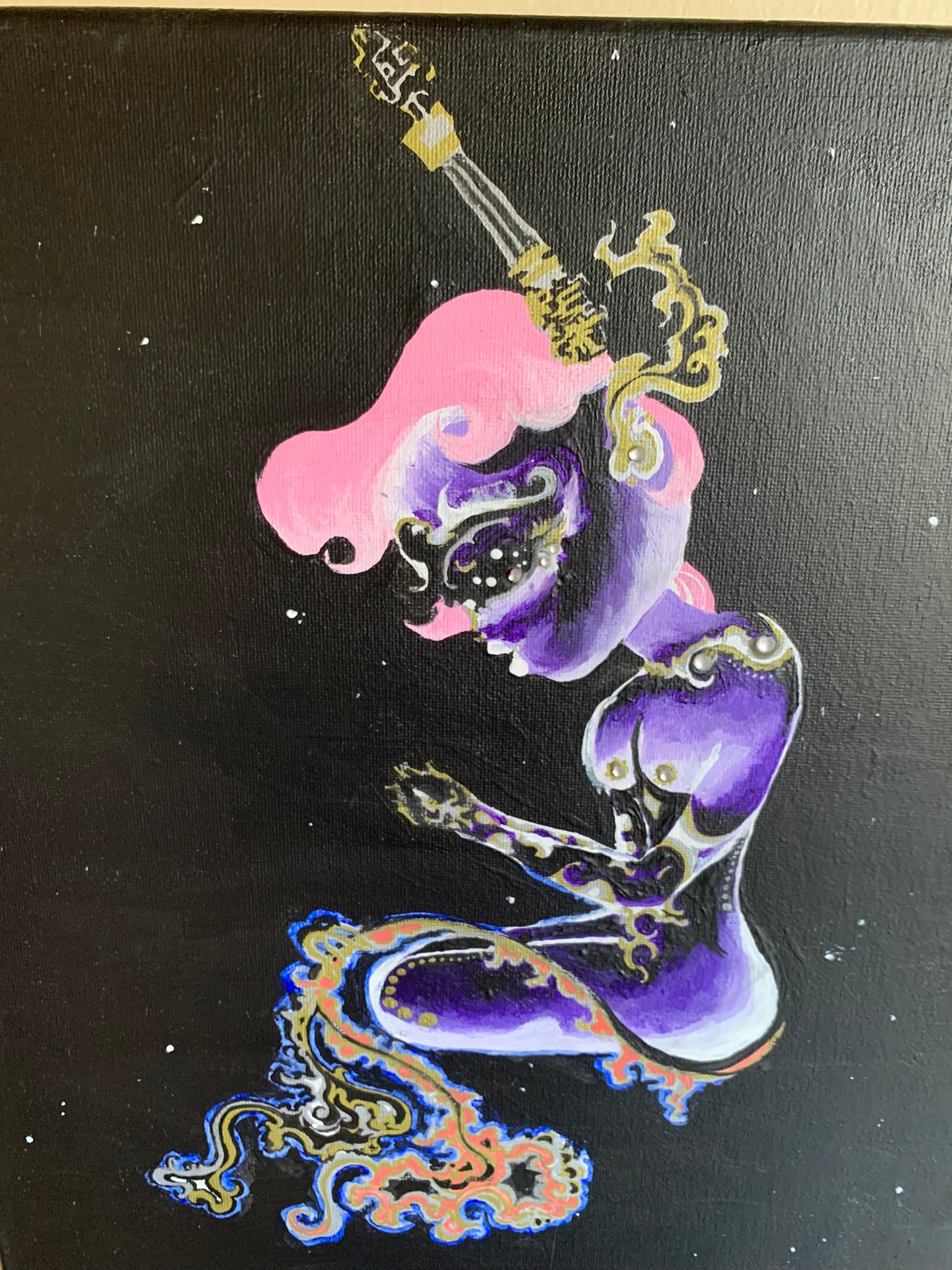 Cosmic Femme of Musica Universalis Original Painting