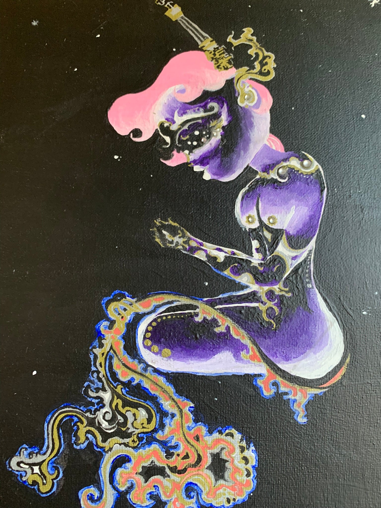 Cosmic Femme of Musica Universalis Original Painting