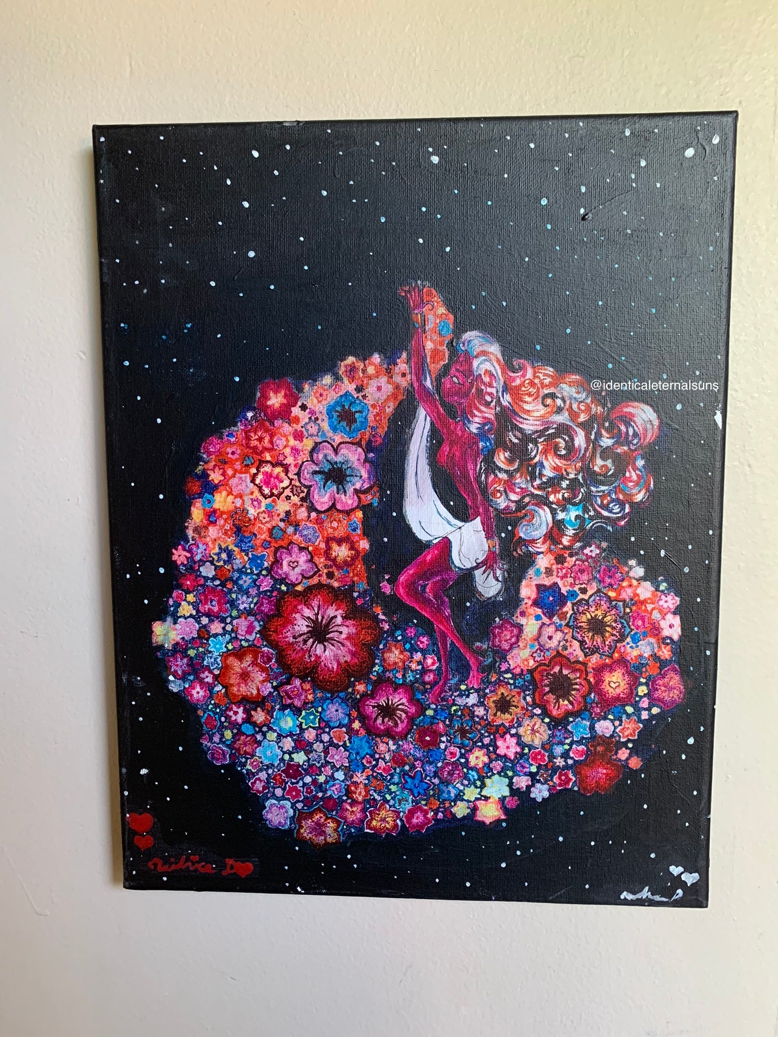 Goddess of Thousands of flowers Original Painting