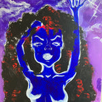 Blue girl of the sun Original Painting