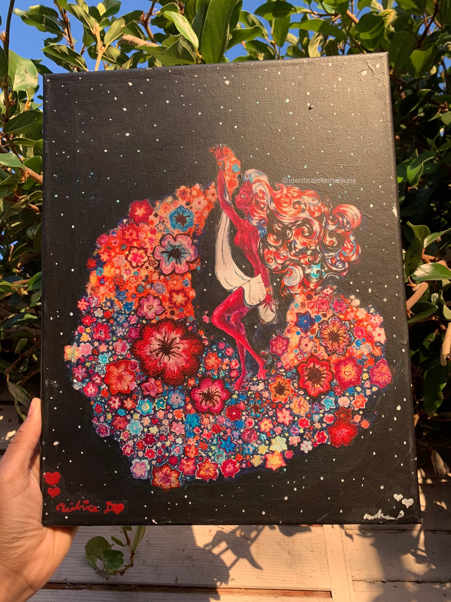 Goddess of Thousands of flowers Original Painting