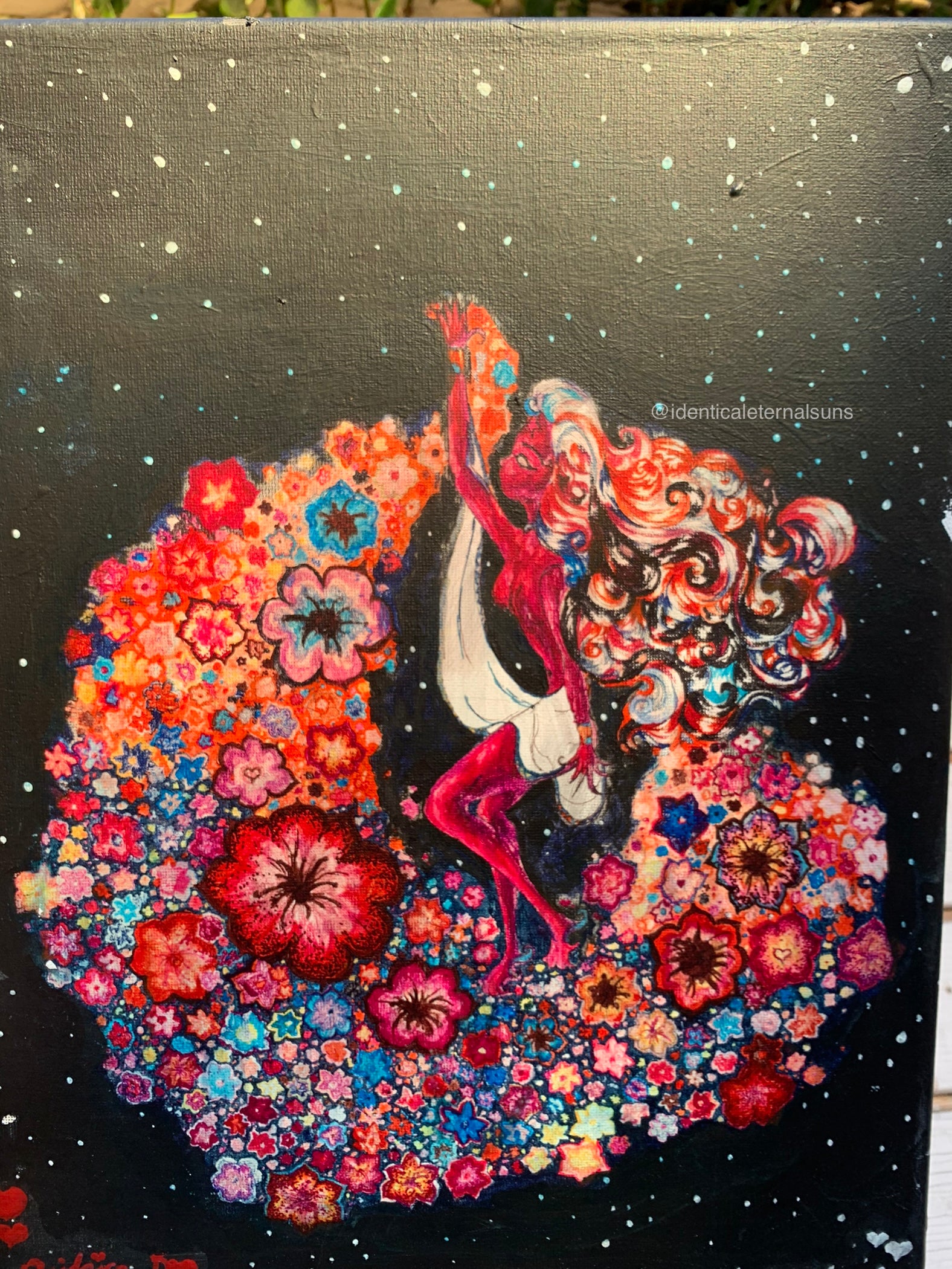 Goddess of Thousands of flowers Original Painting