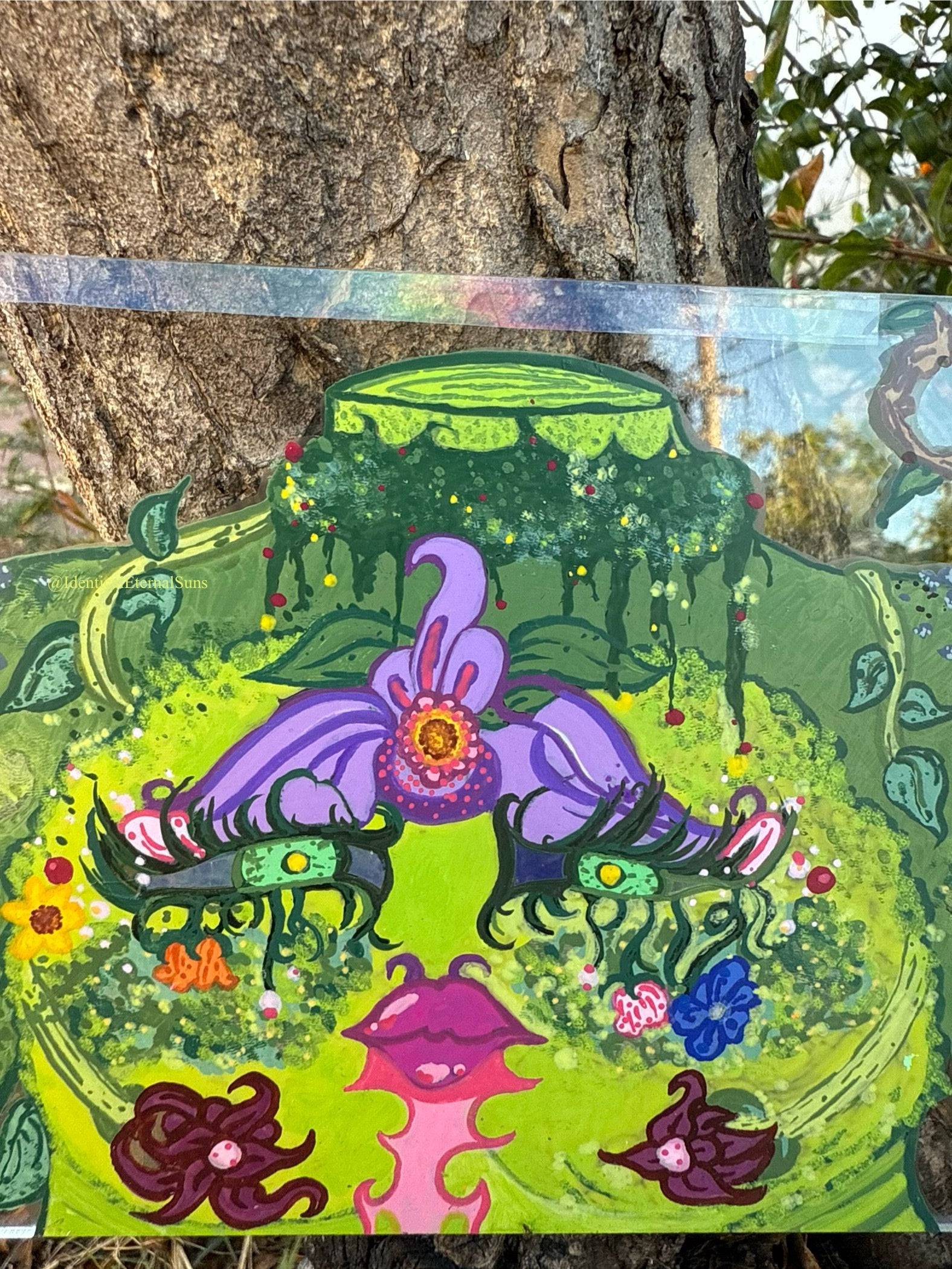 Viridiana Original Painting, Grounded, Sublime, self reliant, high self esteem, confidence, fresh energy, calm mind, wholeness within, inner peace, tranquility, breath of fresh air, abundance, full of life, nature lovers, plant lovers, divine feminine energy, gracefulness and poise