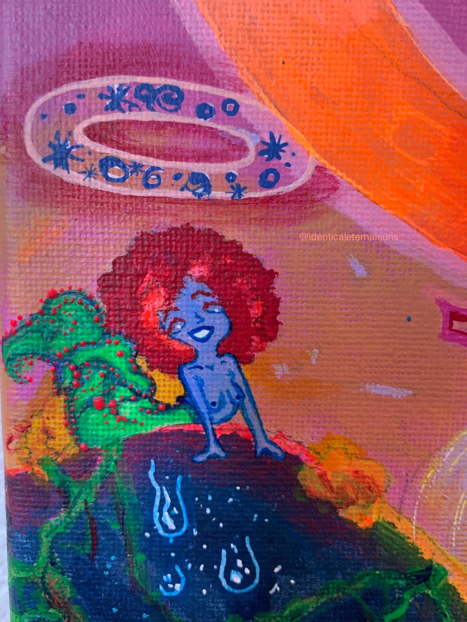Feminine rage and chaotic desire painting, Identicaleternalsuns, DenleyTwins, Whimsical, radiant, otherworldly, glorious, fantastical, eternal, divine, unicorn, unicorn princess, visionary, Dreamy, heavenly, cosmic, wonderland, euphoria, playful, Ecstatic, fairytale, transformation, magical, magical art, fantastical, thallasophobia, seamonster, seacreature, aquatic, abyss, sailors, scurvy, femininerage, femalerage, chaos, deepbluesea, chaotic desire