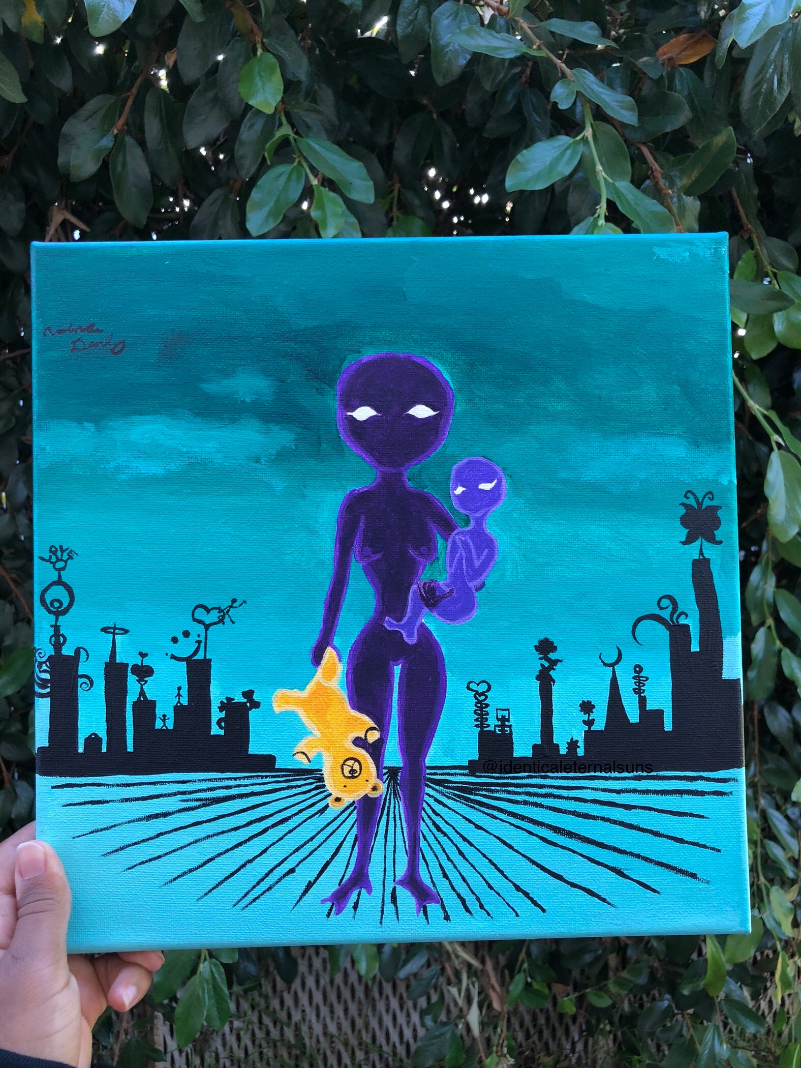 Leaving the Cosmic Venus Original Painting