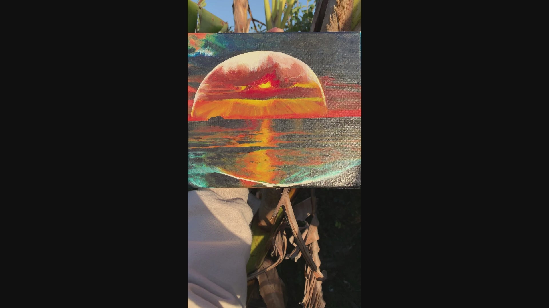 Solar Seashores, Solar Seashores original seascape painting, realistic sunset ocean landscape painting. A seascape sunset by the ocean realistic painting. Sunset by the Ocean artwork. Sunset by the Sea painting for sale. Solar Ocean canvas artwork. Seascape painting. Original Sunset painting. Sunset artwork. Nature landscapes. Sunset landscape painting. Sunset by the seashores landscape artwork. Solar seashores art painting, Identicaleternalsuns